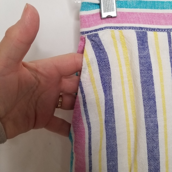 Abound striped high waisted shorts with elastic - Picture 7 of 8